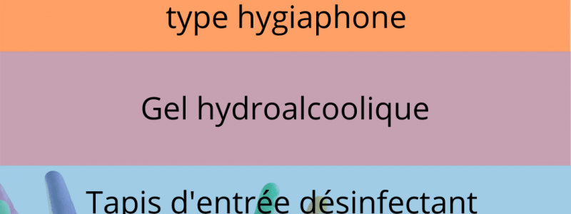 désinfection covid19 tapis gel hydroalcoolique